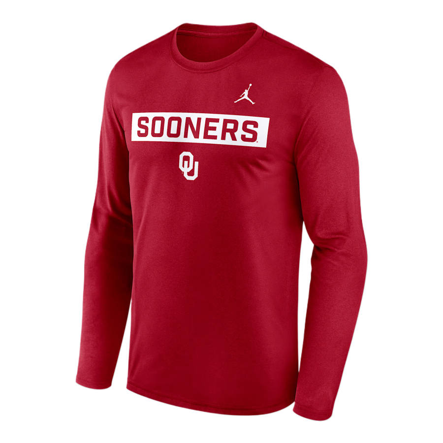 Jordan Jordan Oklahoma Primetime Legend 2-Hit Men's Jordan Brand Dri-FIT College Long-Sleeve T-Shirt