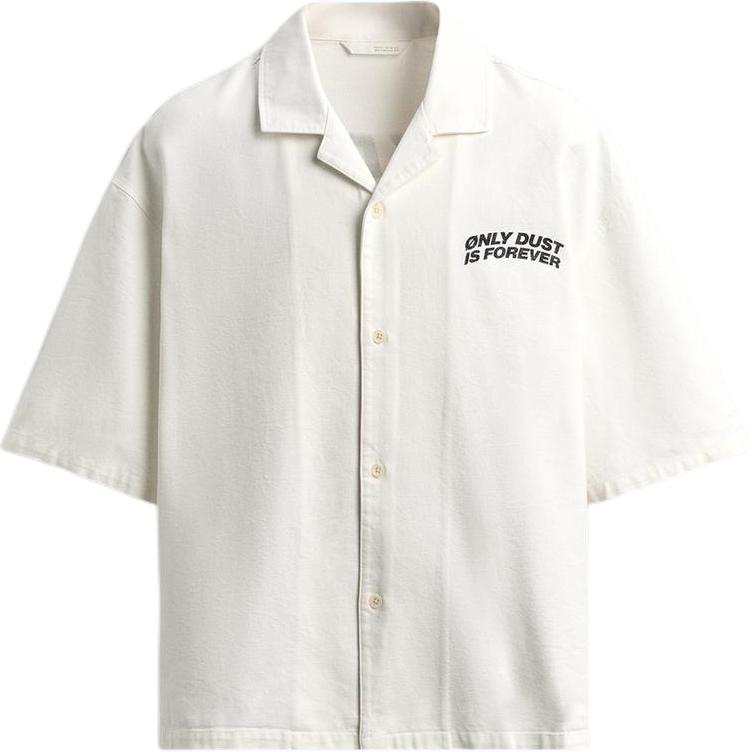 ZARA Shirts Men's White Cuban Collar Moderate