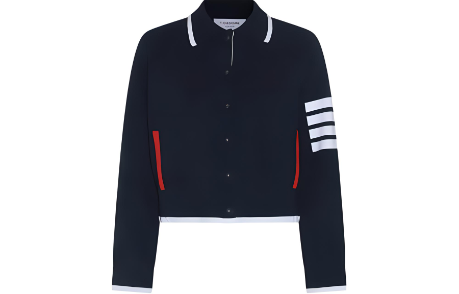 THOM BROWNE THOM BROWNE 4 Bar Striped Cropped Jacket