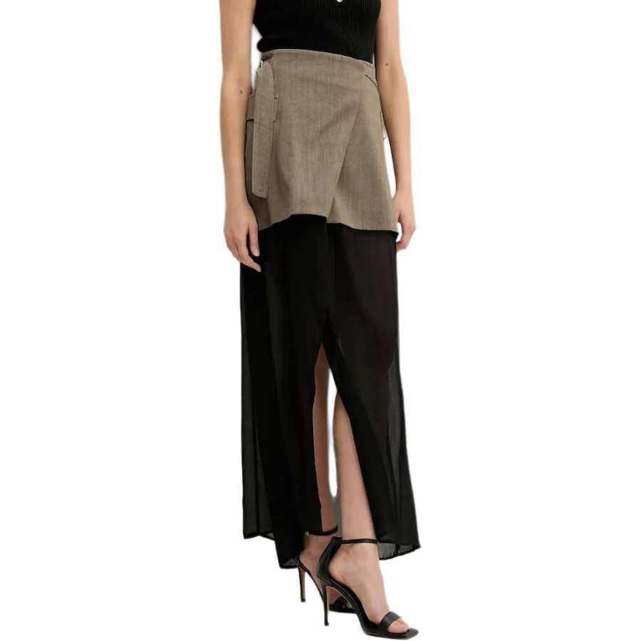 PINKO PINKO Wrap front Layered Skirt
