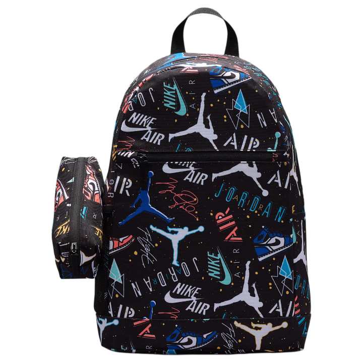 Jordan Jordan Polyester Backpack Unisex Black & Multicolor