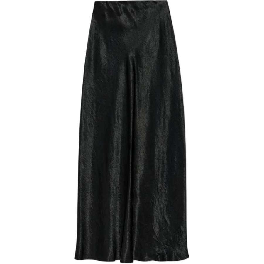 Maison Margiela Bias-Cut Satin Midi Skirt