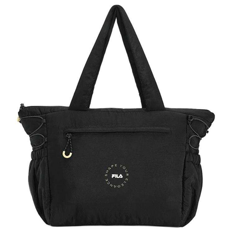 FILA Fabric Tote Bag, Shopping Bag, Shoulder Bag Unisex Black
