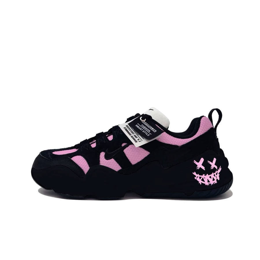 Nike Nike Tech Hera Phantom Pink MH Project Abrasion Resistant Low top Casual Shoes Unisex Black Pink