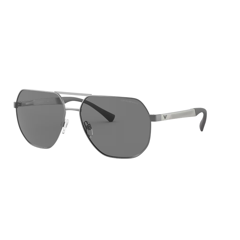 EMPORIO ARMANI Alloy Aviator Sunglasses Unisex Gray
