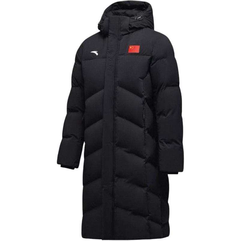 ANTA Down Jackets Unisex Black Hooded Moderate Other