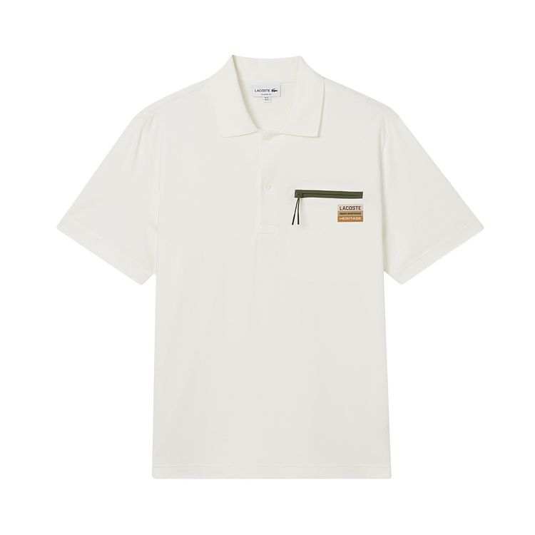 LACOSTE Polo Shirts Men's 70V/Ecru Polo Collar Moderate Other