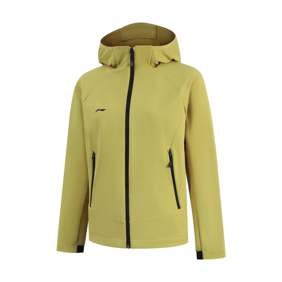 Li-Ning Li Ning Trench Coats Women's Mixed Yellow Hooded Moderate Other
