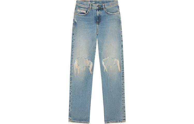 DIESEL Jeans Women's Blue Moderate Straight Fit Pants