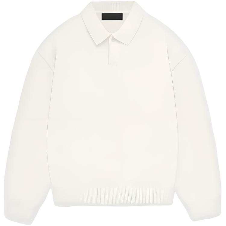 Fear Of God Essentials logo-patch knitted polo shirt