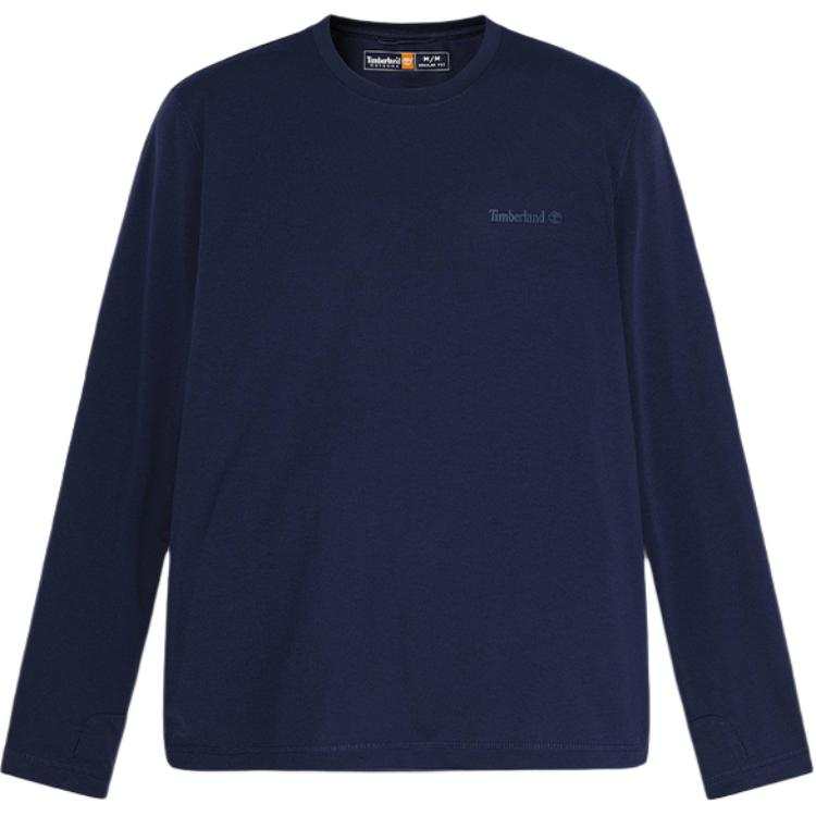 Timberland T Shirts Men's A6AMU451/Marine Blue Crew Neck Moderate Straight Fit