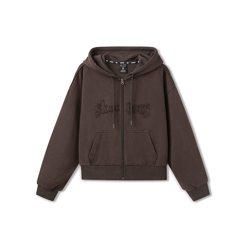 Skechers Jackets Unisex Dark Caramel Brown 05U5 Hooded Moderate Other