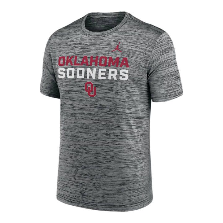 Jordan Jordan Oklahoma Campus Center Stack Velocity Men's Jordan Brand Dri FIT College T Shirt