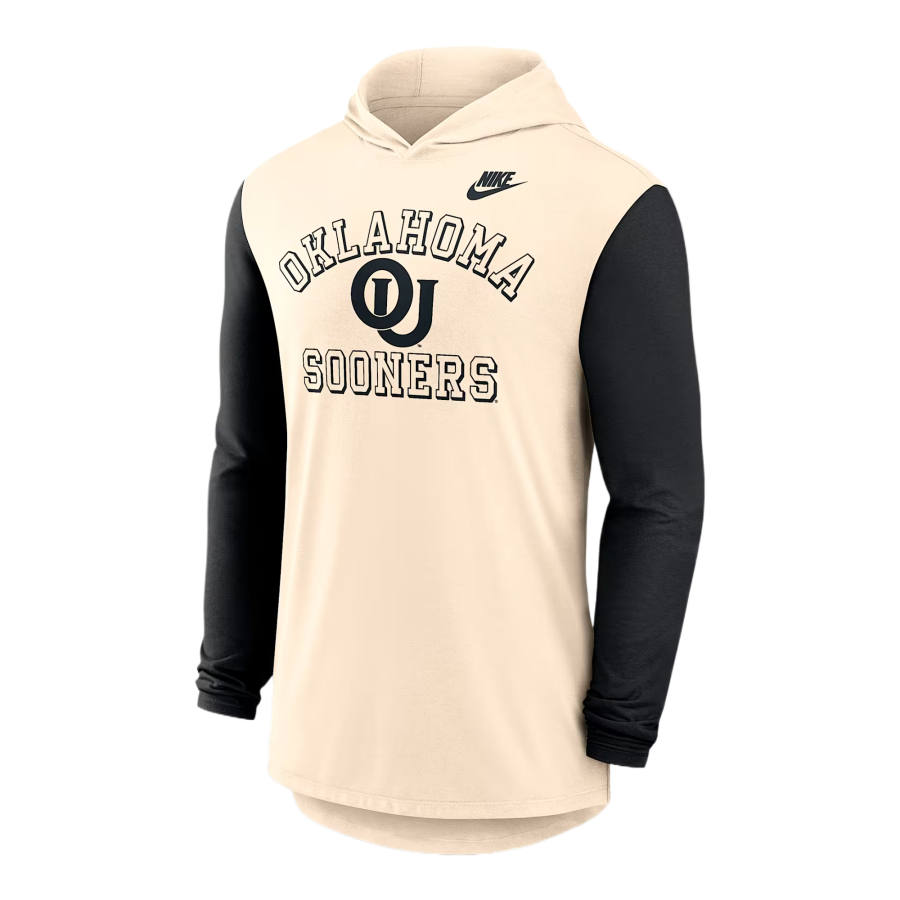 Jordan Jordan Oklahoma Legacy Men's Jordan Dri-FIT College Long-Sleeve Hooded T-Shirt