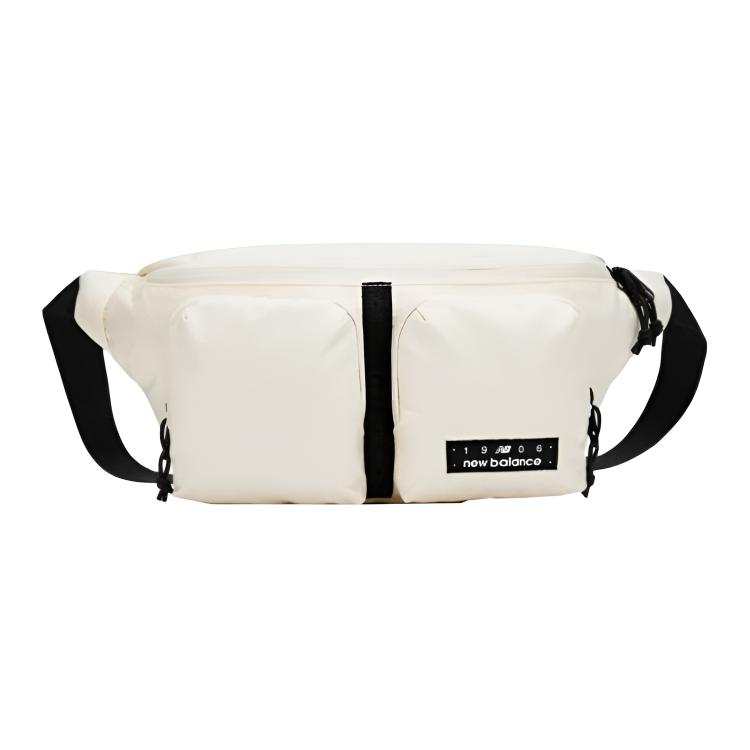 New Balance New Balance Fabric One Shoulder Crossbody Fanny Pack Unisex White