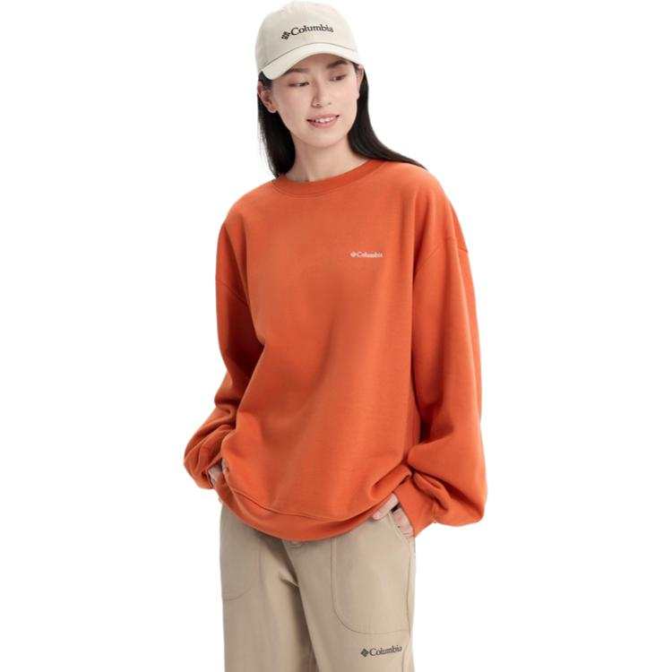 Columbia Sweatshirts Women's Agate Red Crew Neck Moderate Regular