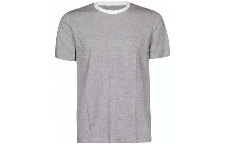 Maison Margiela T Shirts Men's Gray Crew Neck Moderate Straight Fit
