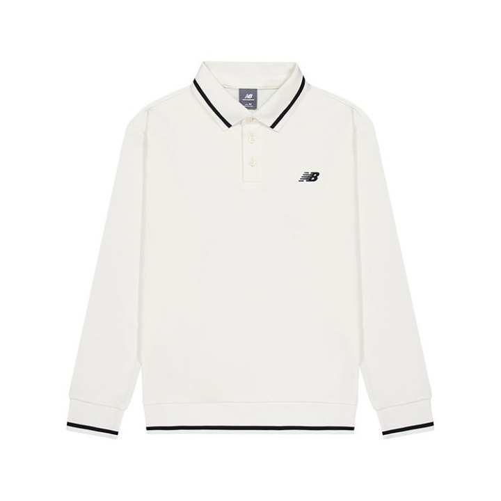 New Balance New Balance Polo Shirts Men's White Lapel Moderate Other