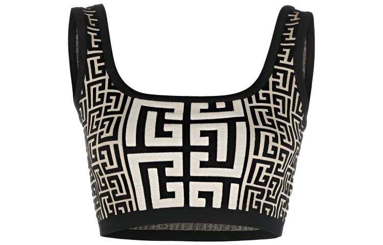 BALMAIN BALMAIN Logo Monogram Knitted Top
