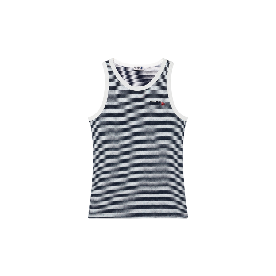 Miu Miu x Petit Bateau ribbed top