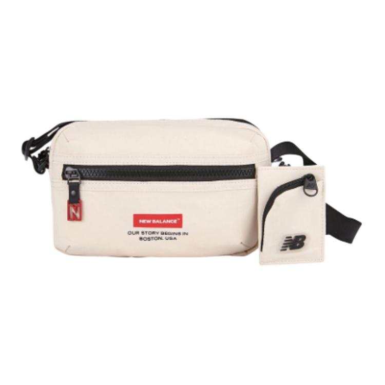 New Balance New Balance Nylon Shoulder Bag, Crossbody Bag Unisex Ivory White