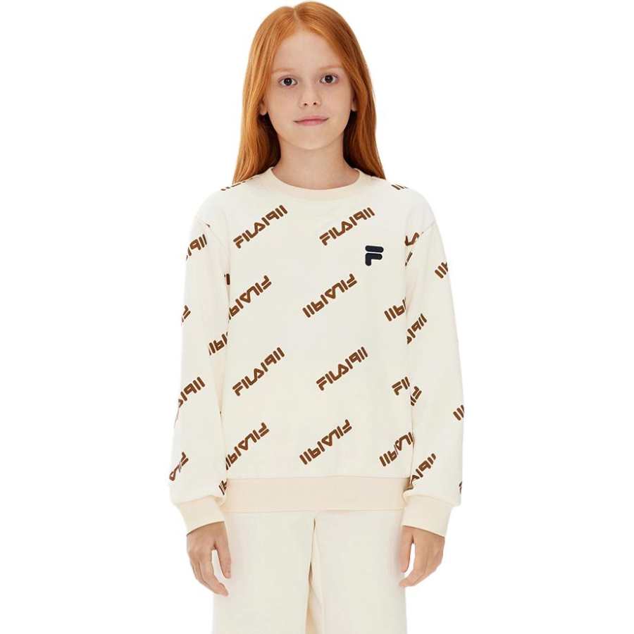 FILA Unisex Sweatshirts Crew Neck Moderate