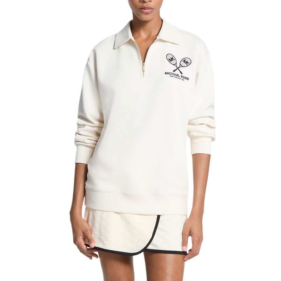 MICHAEL KORS Knitwear Women's White Lapel Moderate