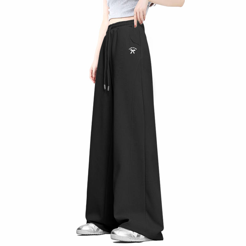 Tonlion Casual Pants Women's Moderate Wide Leg Pants