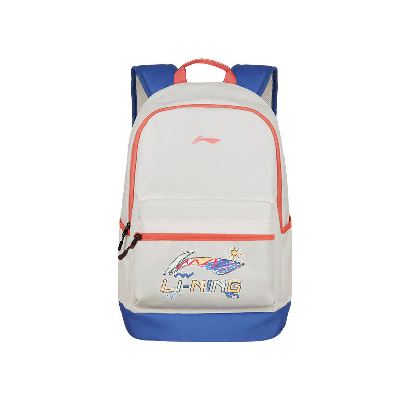 Li-Ning Li Ning Polyester Backpack Regular Unisex White & Blue