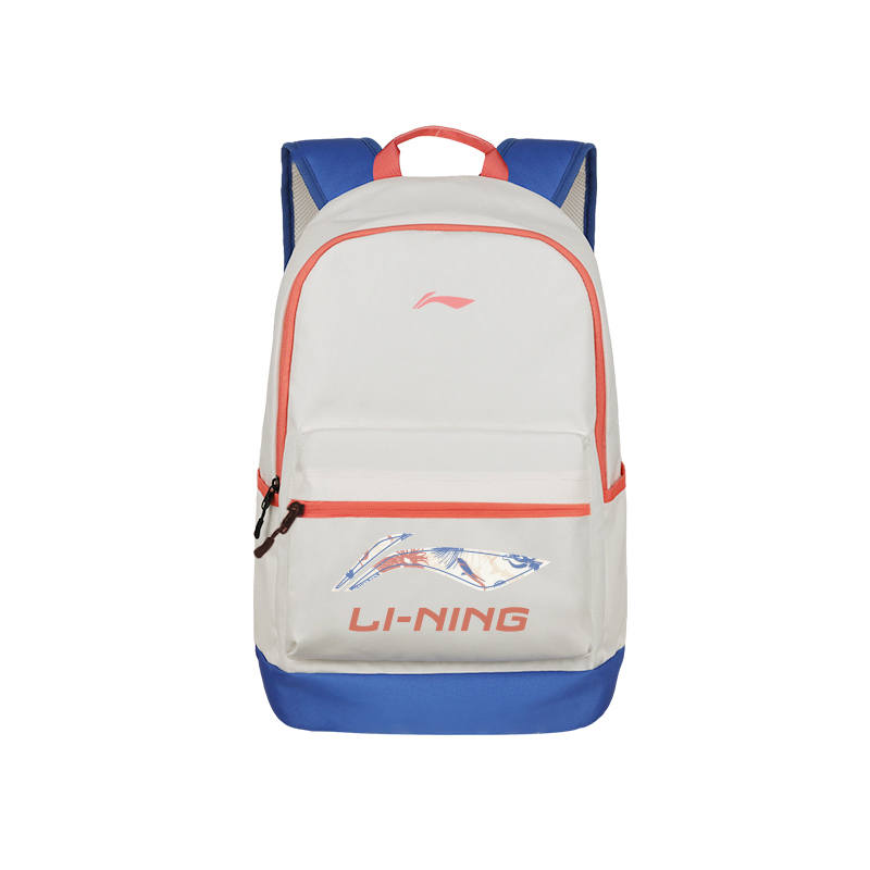 Li-Ning Li Ning Polyester Backpack Unisex White & Blue