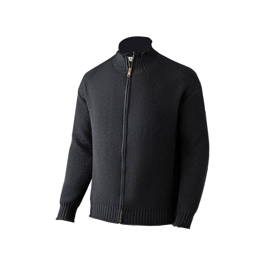 PAL ONGACO Knitwear Unisex Stand Collar Moderate Cardigan