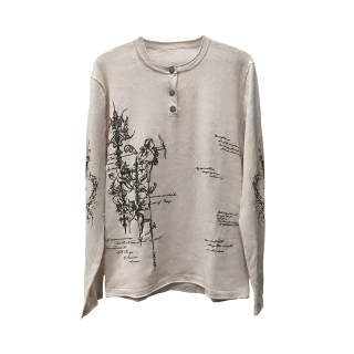 WANNA LAB T Shirts Unisex Henry Collar Moderate