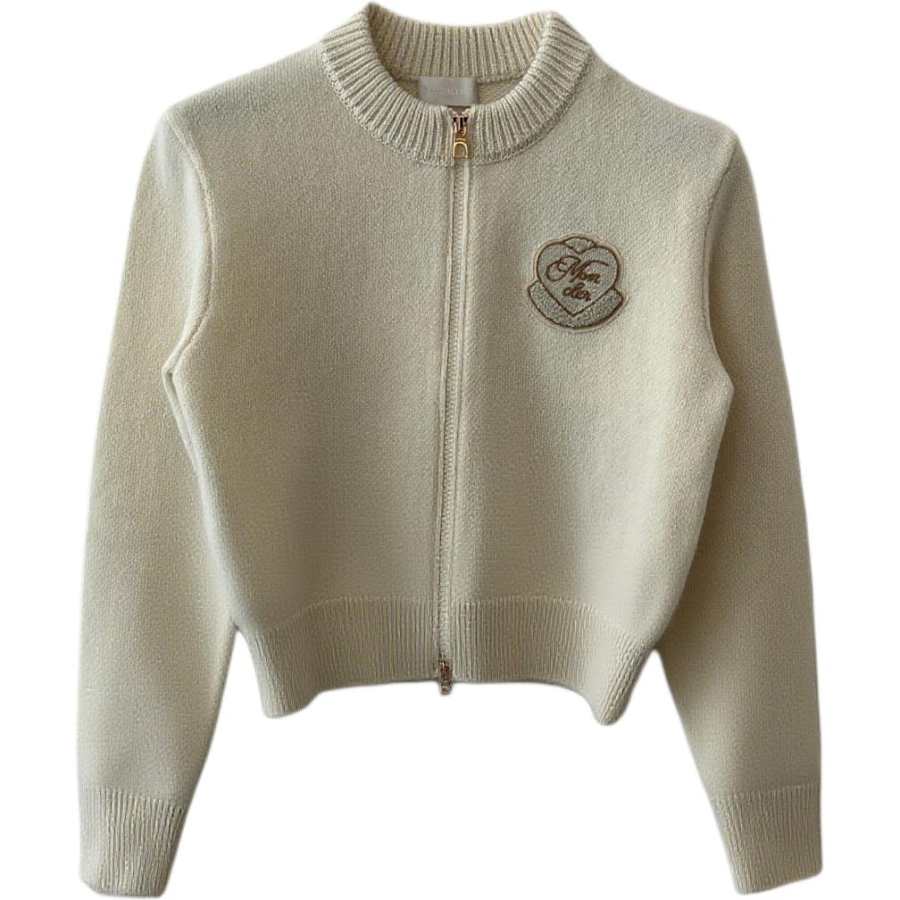 Moncler Knitwear Women's White Crew Neck Moderate