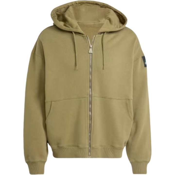 Adidas Adidas logo-patch zip-up hoodie