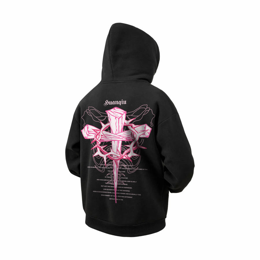 HUANQIU Sweatshirts Unisex Hooded Moderate