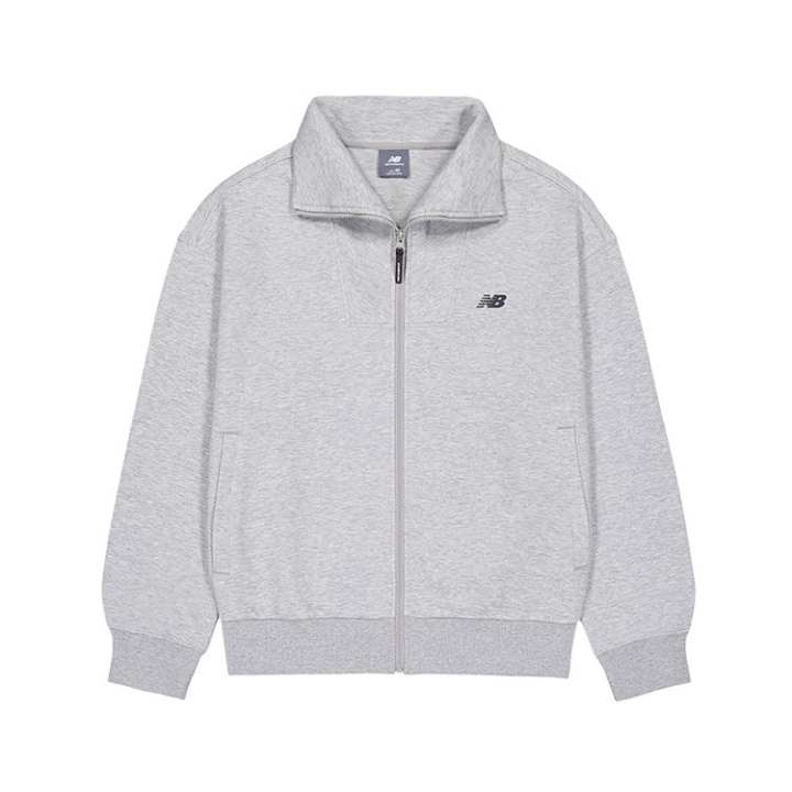 New Balance New Balance Jackets Men's Gray Lapel Moderate Multi Pocket Knitted