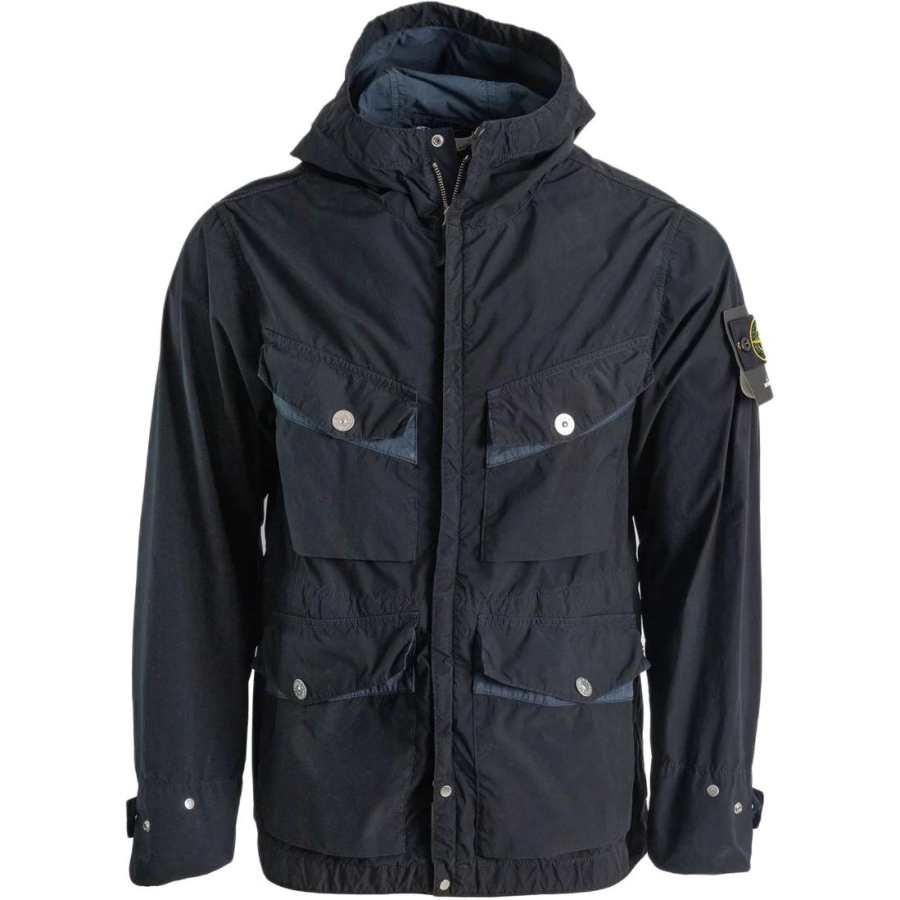 STONE ISLAND Garment Dyed Hooded Field Jacket