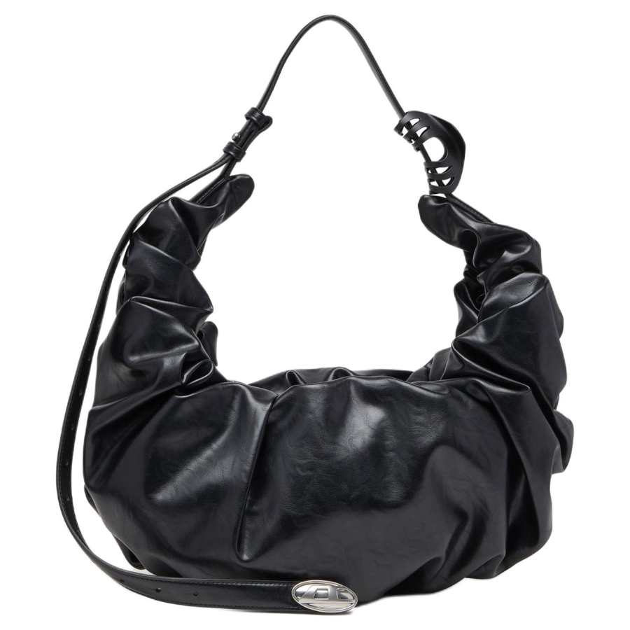 DIESEL Pu Hobo Bag Shoulder Bag Large Women's Black