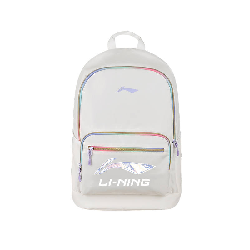 Li-Ning Li Ning Polyester Backpack Unisex White & Purple