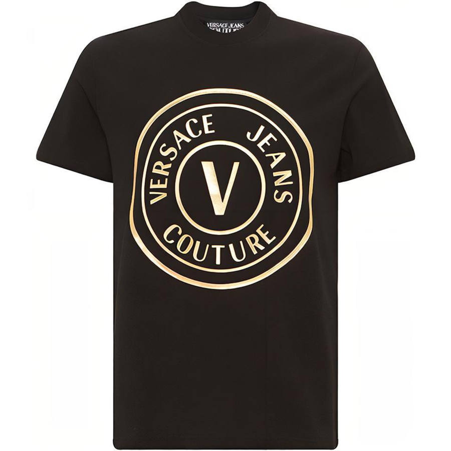 VERSACE JEANS COUTURE 【Previous Season】logo-print crew neck T-shirt