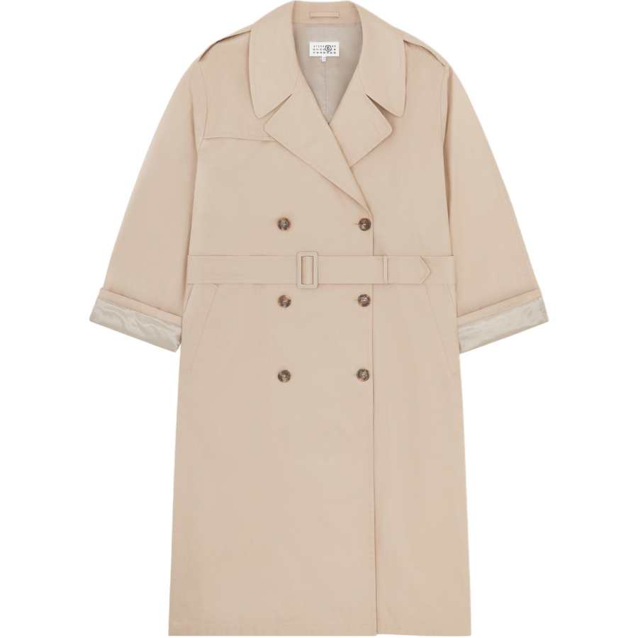 MM6 Maison Margiela Double Breasted Oversized Trench Coat