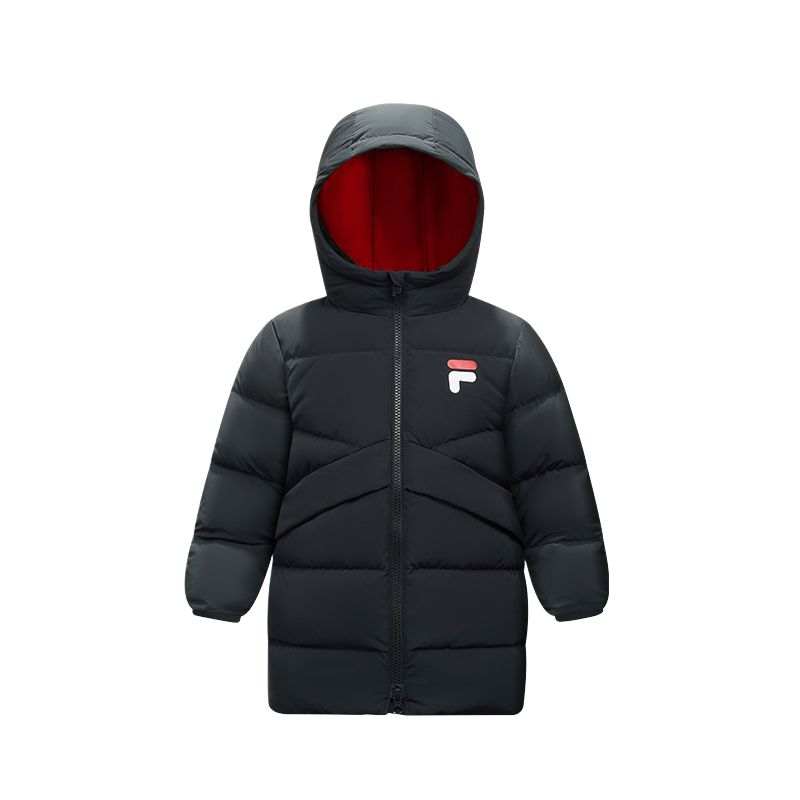 FILA KIDS Down Jackets Hooded Thickened Hooded
