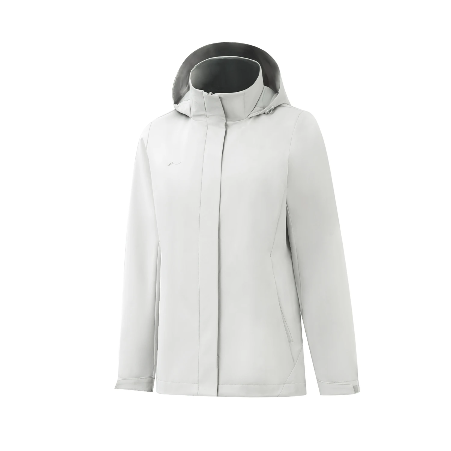 Li-Ning Li Ning Trench Coats Women's Light Lime Hooded Non Detachable Moderate Other