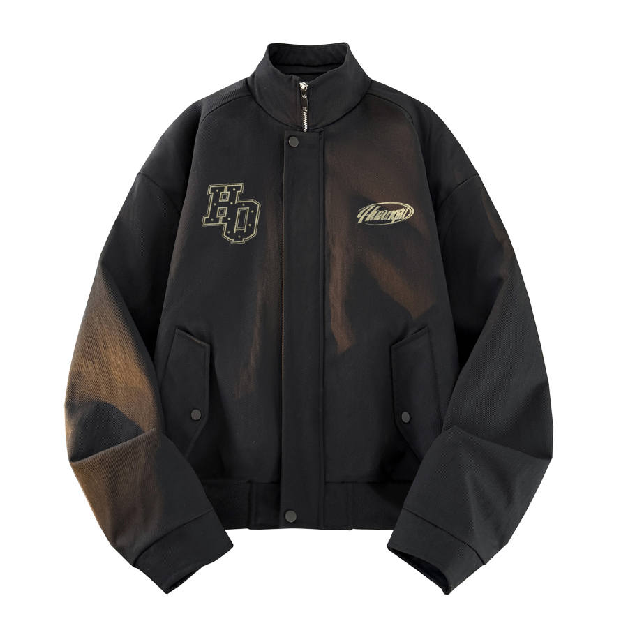 HUANQIU Jackets Unisex Stand Collar Moderate