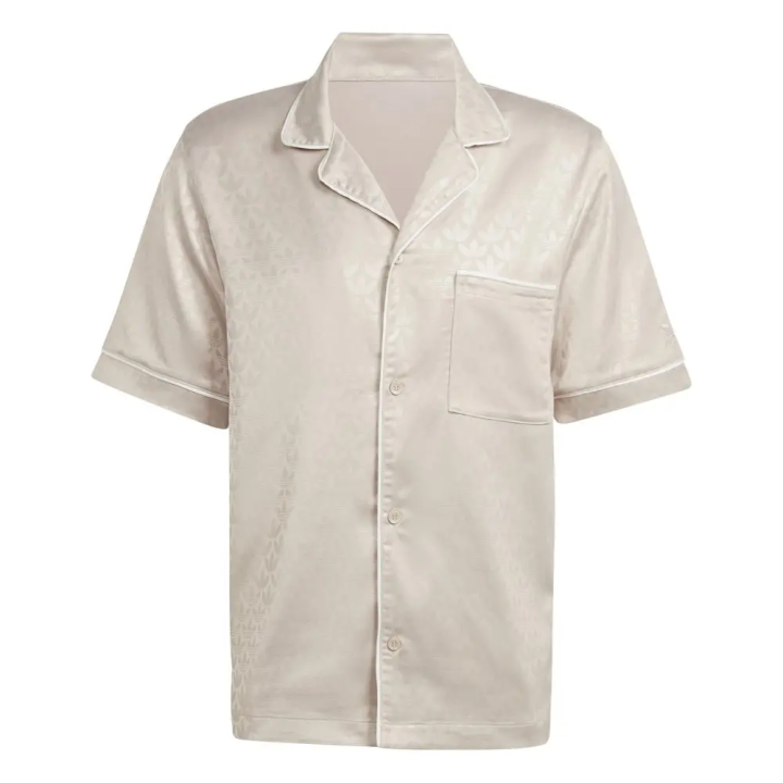 Adidas Adidas Shirts Men's Beige Cuban Collar Moderate Other