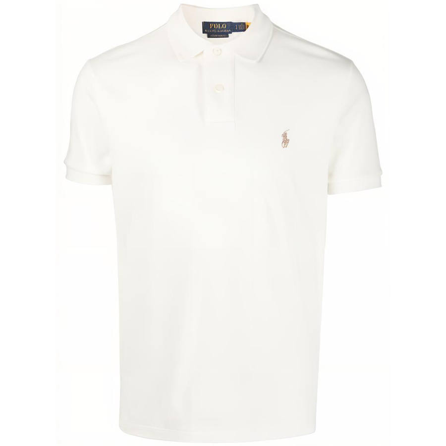 Polo Ralph Lauren SS23 Polo Shirt Custom Slim Fit Men's White