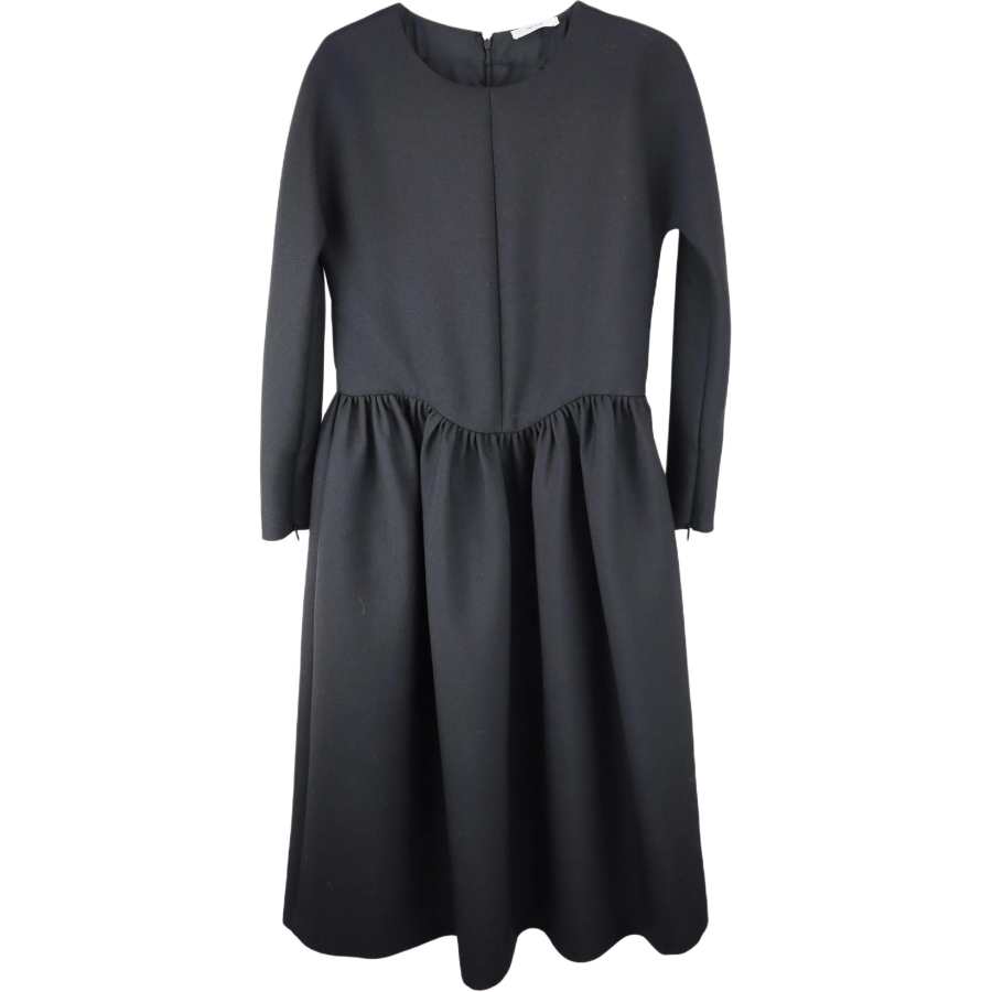 THE ROW Gathered waist Long sleeve Midi Dress