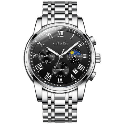 Colev Kie ColevKie Love Of A Lifetime Custom Quartz Movement Stainless Steel Watchband Men's Watches Black Dial