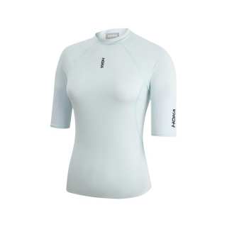 HOKA ONE ONE T Shirts Women's Tundra Blue Turtleneck Moderate