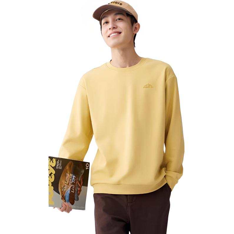 361° Sweatshirts Men's Golden Chrysanthemum Crew Neck Thickened